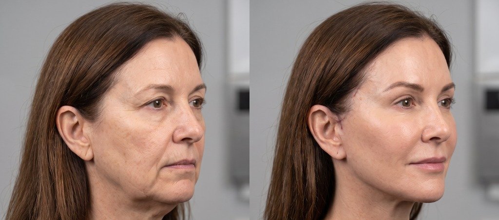 Deep Plane & Sub-SMAS Facelift Result